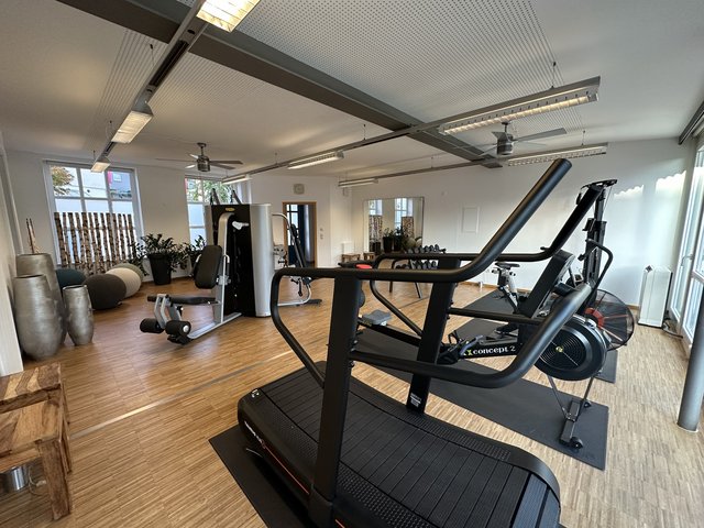 Romantik Hotel Hirschen: picture gallery Modern gym with treadmill, rowing machine, and strength equipment